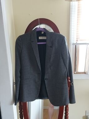 Womens Burberry Suit Jacket Made In Italy Sz 8